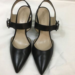 Black Leather Ellen Tracy Shoes